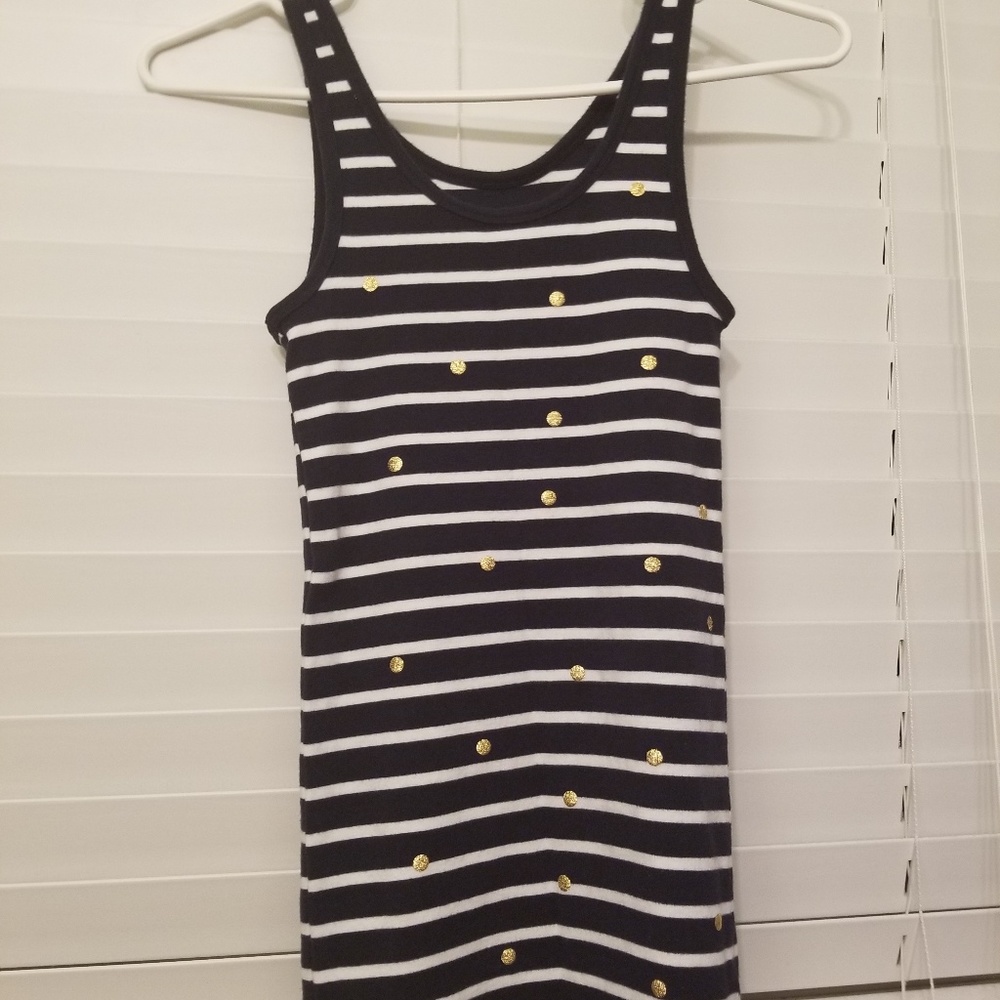 Navy & white tank top. - Picture 3 of 5
